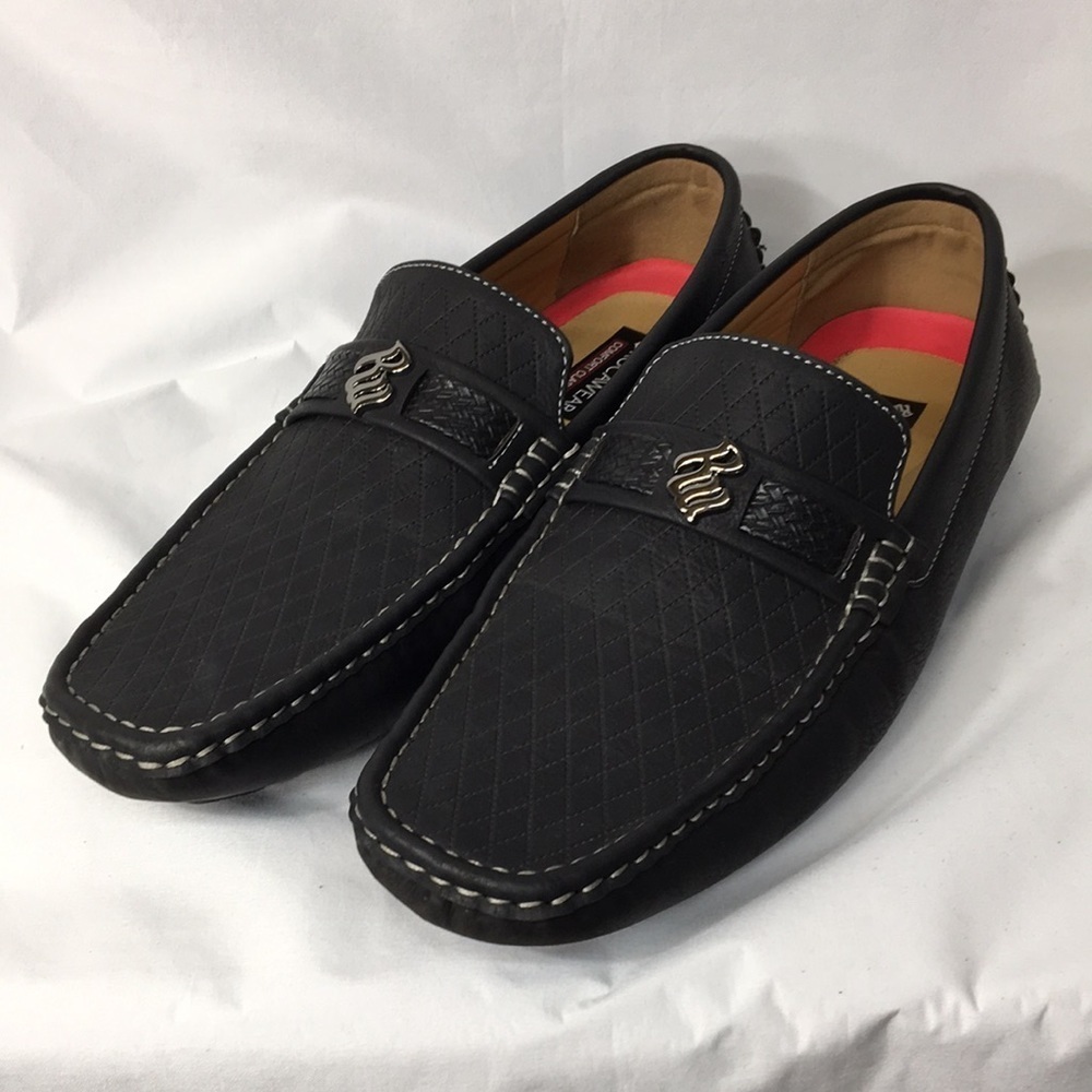 Rocawear Mens Black Ludlow Loafers Size 12 Like-NEW Condition